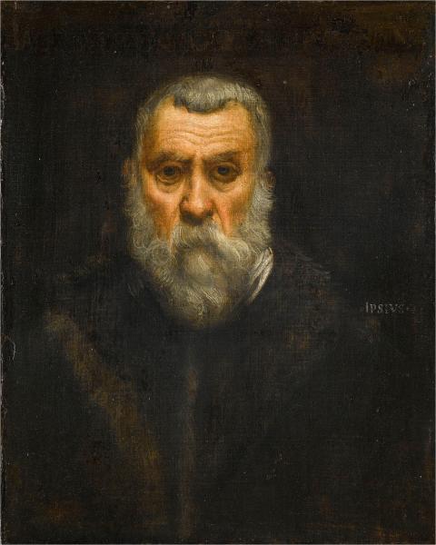 Tintoret -Autoportrait vers 1588 - Musée du Louvre