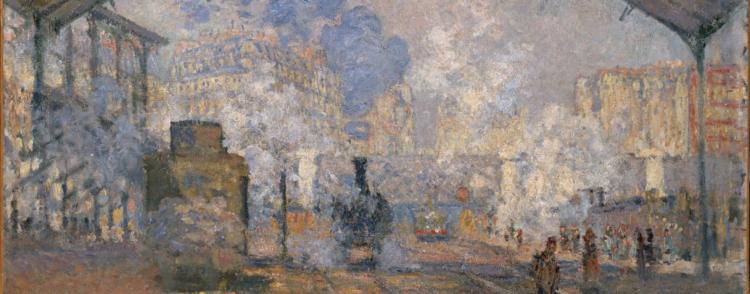 CLAUDE MONET - LA GARE SAINT-LAZARE